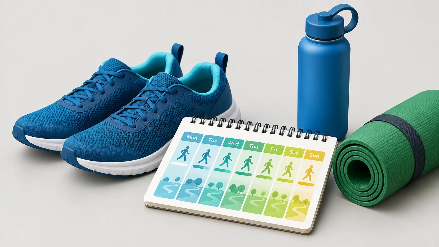 Illustrative image: walking plan for fitness