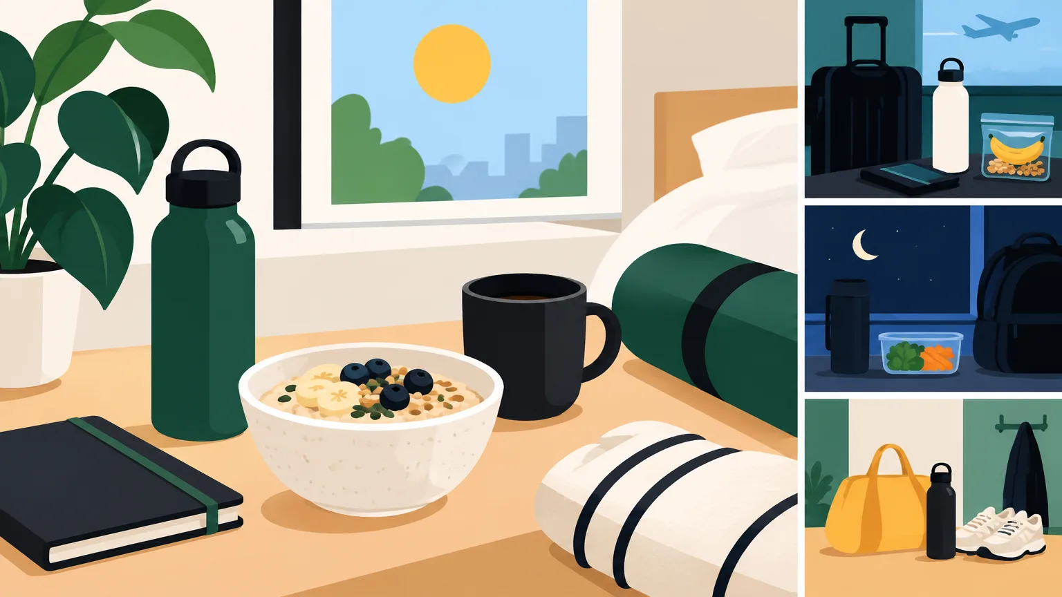 Illustrative image: sustainable morning routine