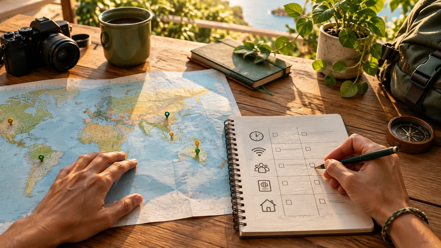 Illustrative image: digital nomad destination