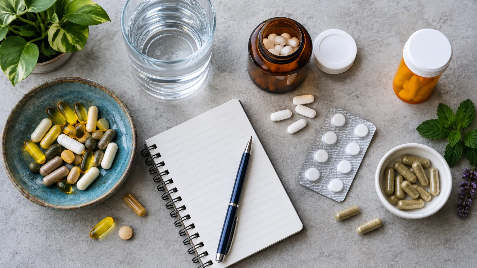 Illustrative image: supplement drug interactions